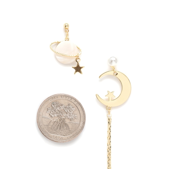 Chic Galaxy Earrings - Only 1 left! - Picture 3 of 3